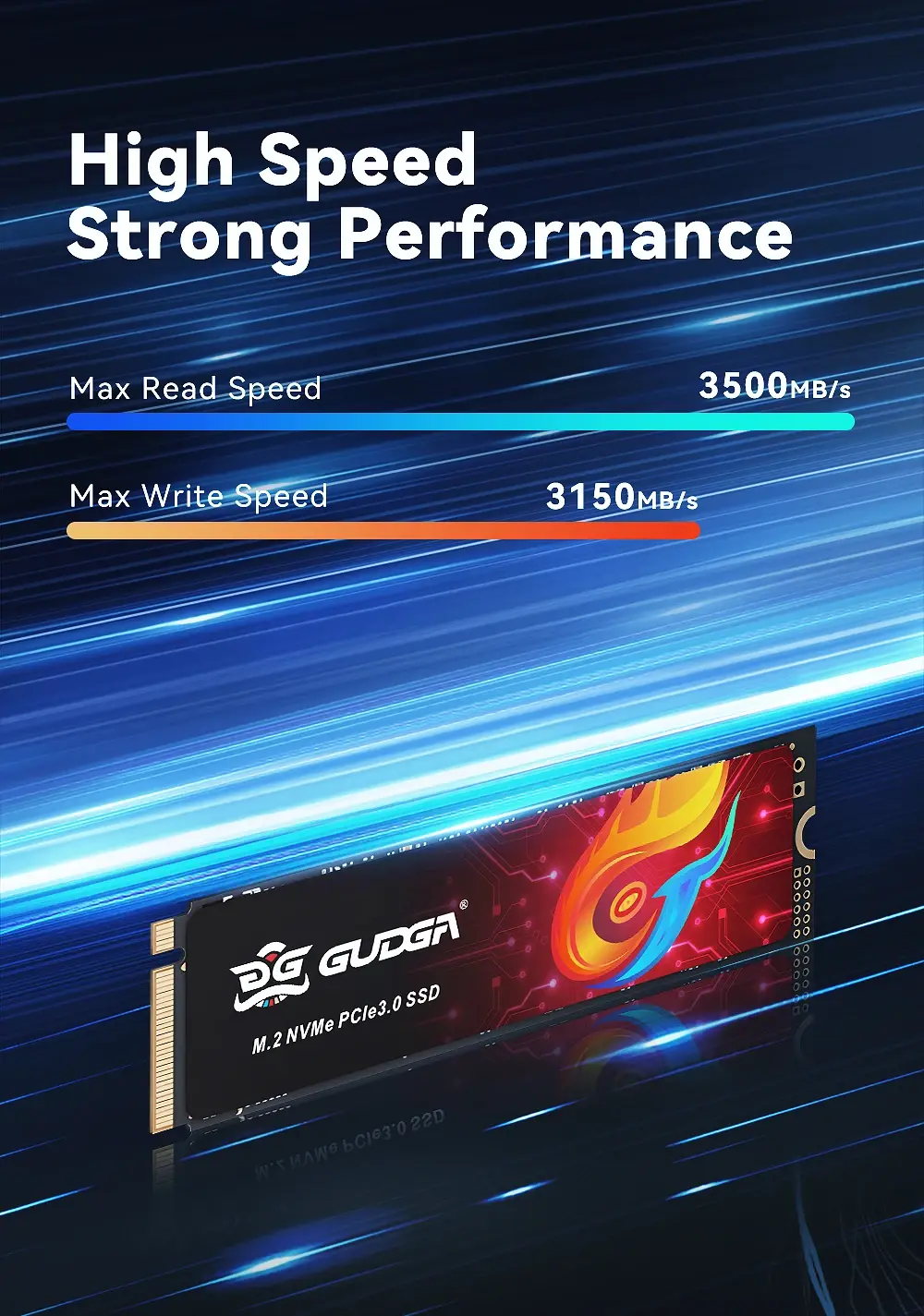 PCIE Gen3.0 NVMe M.2 SSD M+b Key