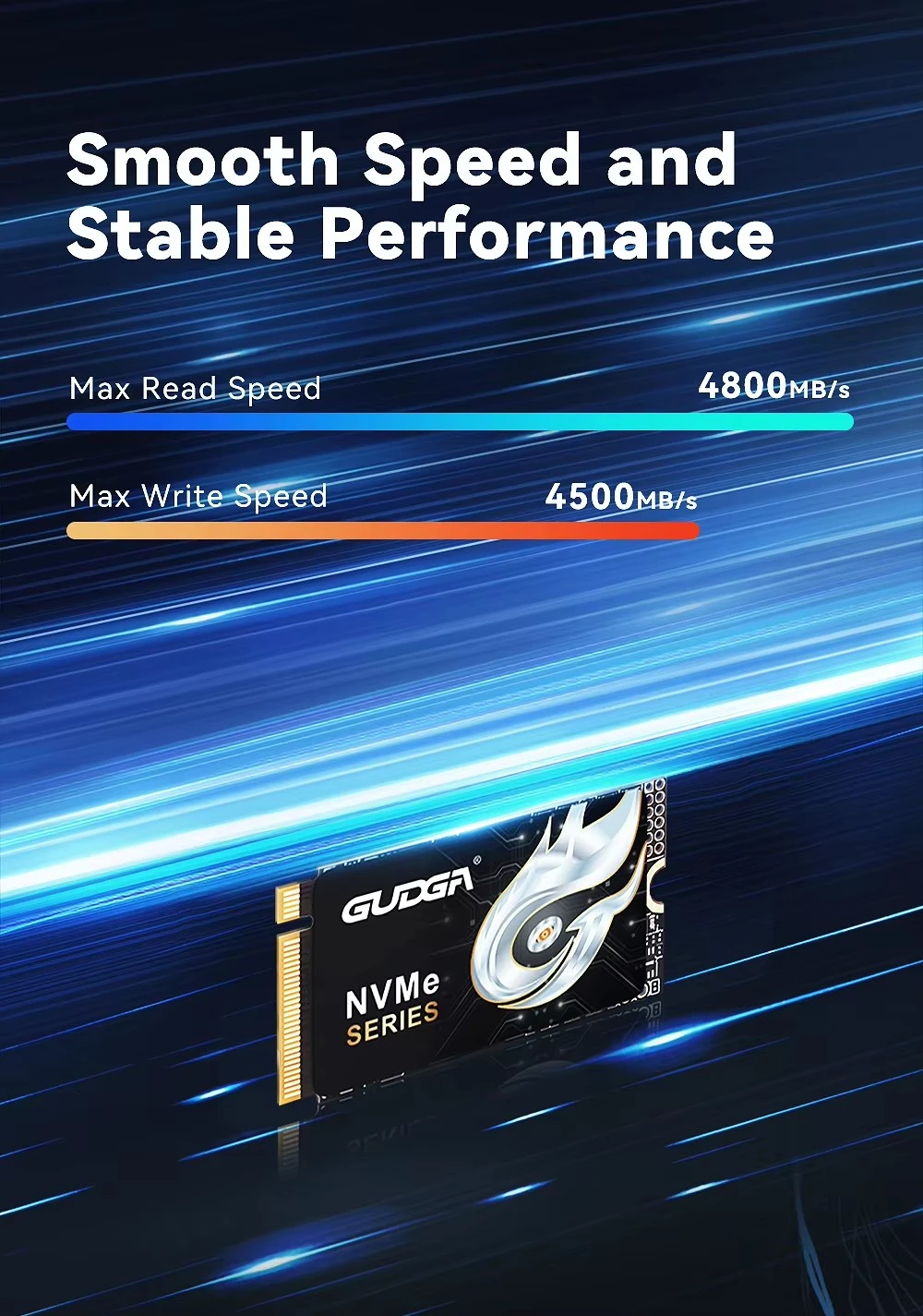 2242 Length PCIE Gen4 SSD 5000MB/s Read Speed