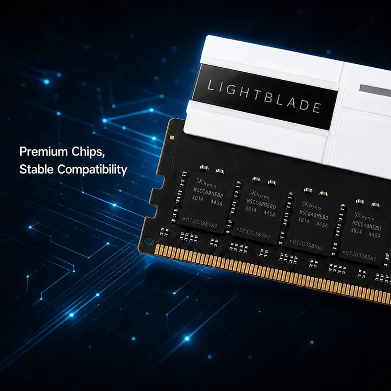 DDR5 RGB UDIMM RAM Non-ECC Heatsink Desktop Memory Module
