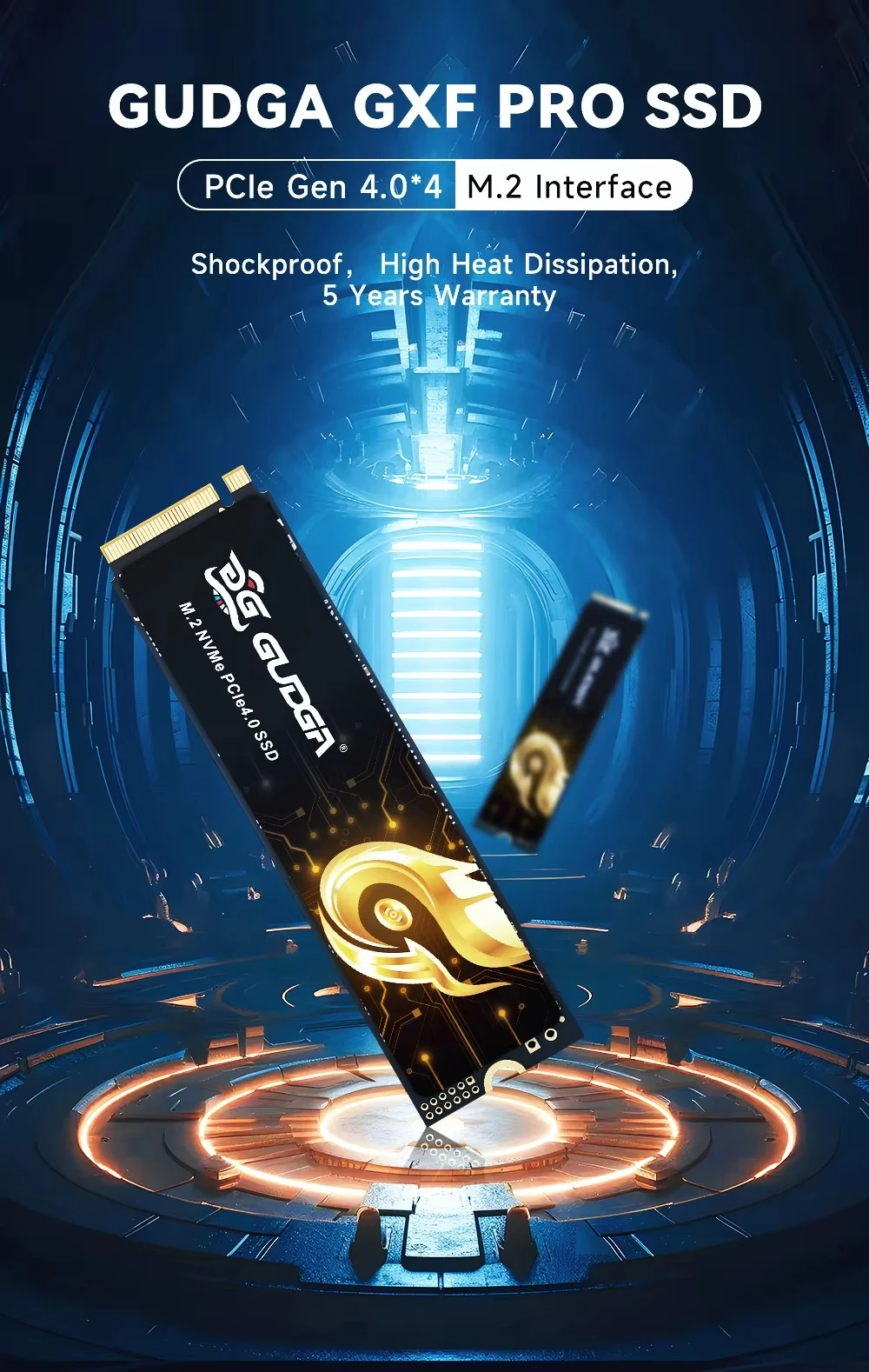 7000mb/s M.2 PCIE 4.0 High Speed NVMe SSD