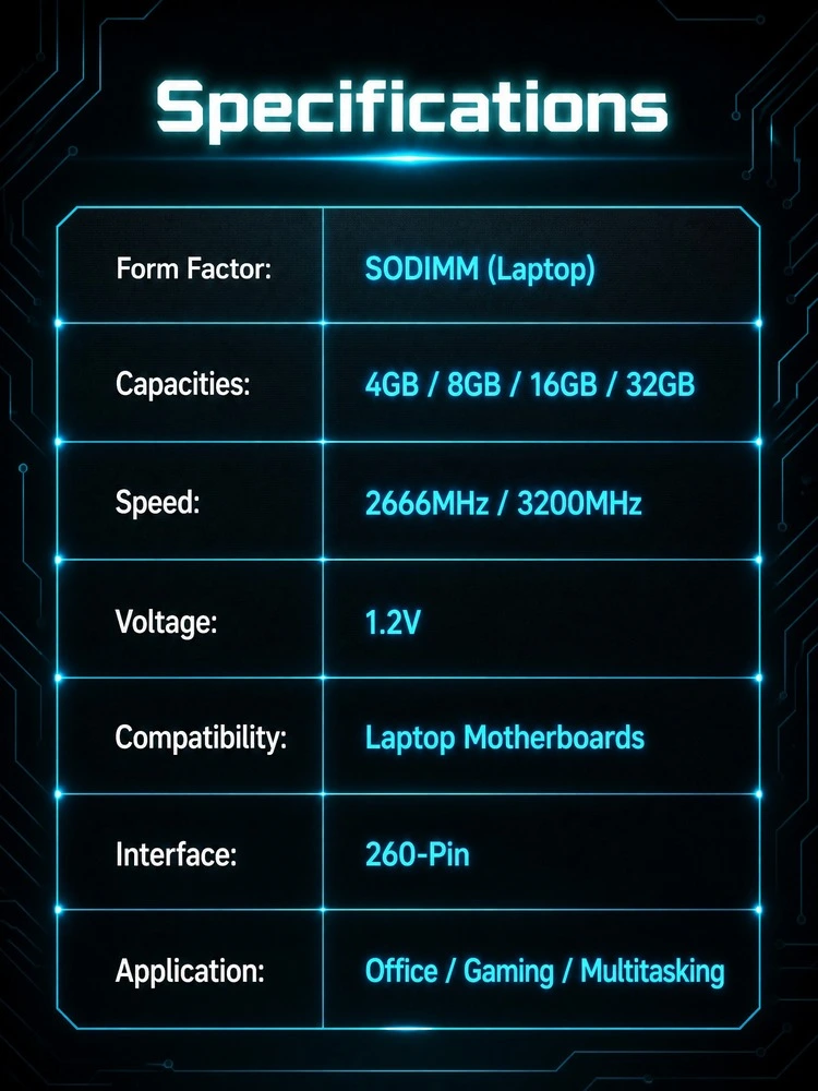 DDR4 Laptop Memory SO-DIMM