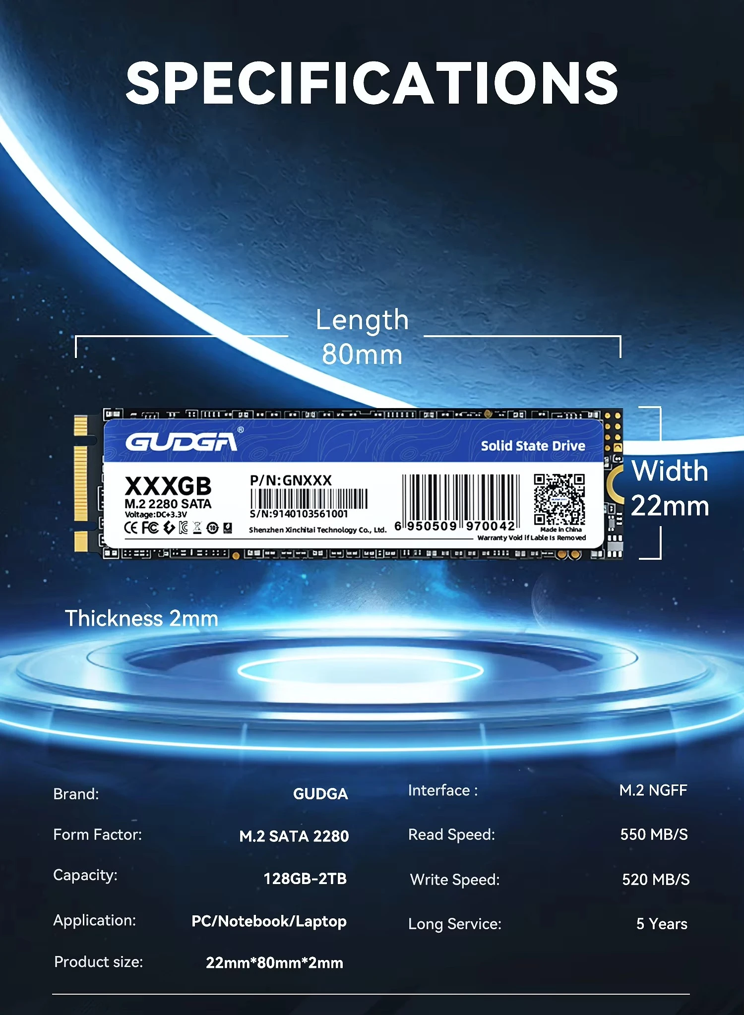 Small Size M.2 2242 SSD